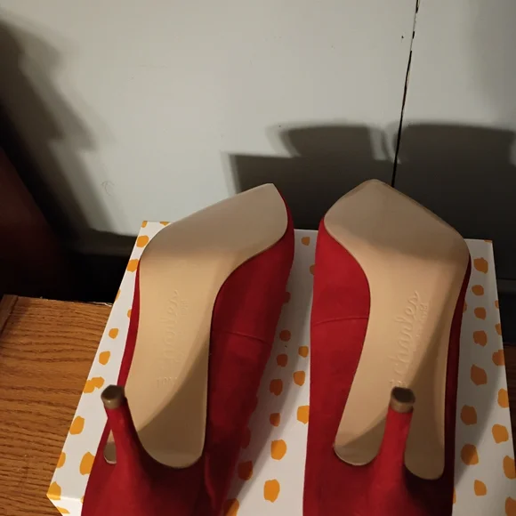 Size 10 Fabianelli Boots & Size 10 Red Charles David Heels - Picture 11 of 11